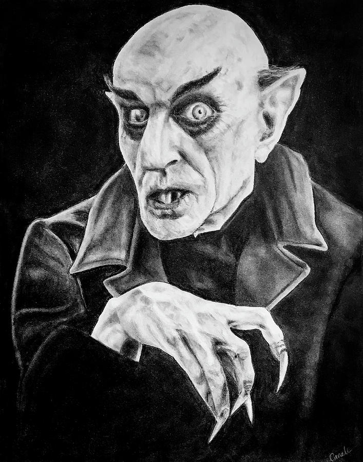 Nosferatu Drawing - Nosferatu by Sketchy Crow.