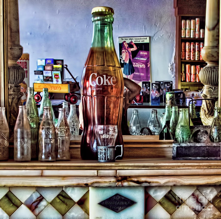 Nostalgia Coca Coke Server  Photograph by Chuck Kuhn