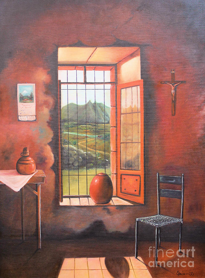 Hispanic Painting - Nostalgia by Sonia Flores Ruiz Hispanic Painting - Nostalgia by Sonia Flores Ruiz