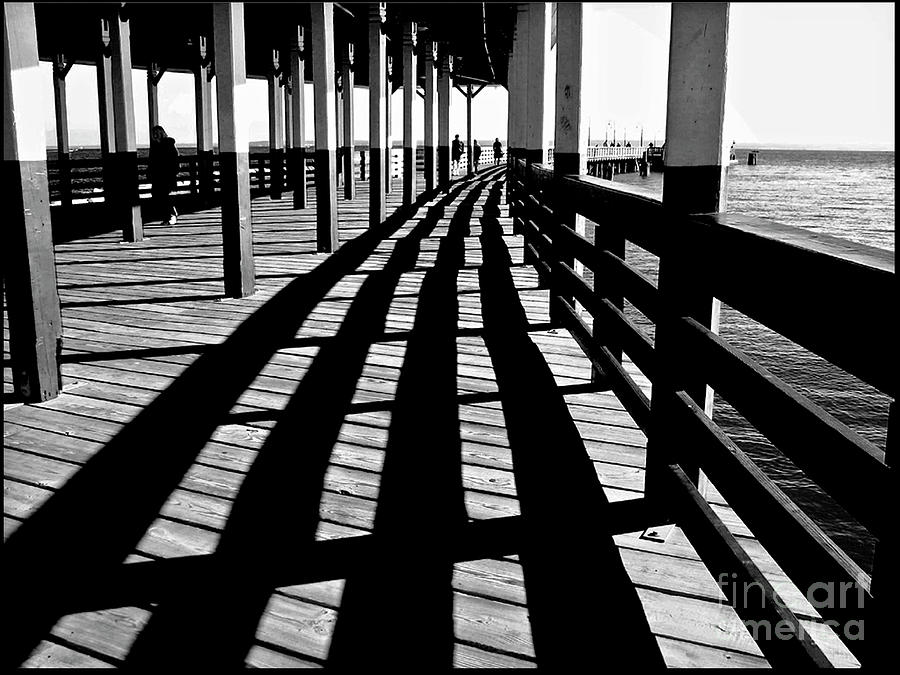 Nostalgic Walk on the Pier Photograph by Carol F Austin