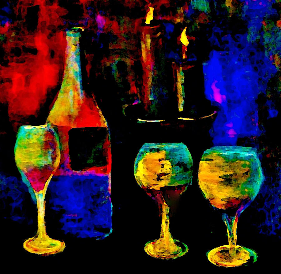 Wine Painting - Nostolgic by Lisa Kaiser