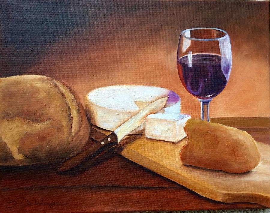 Not by Bread Alone  Painting by Susan Dehlinger