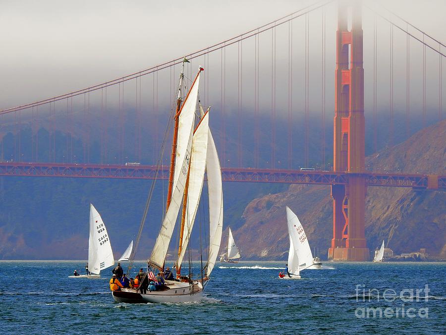 Sailing San Francisco Bay #5 Photograph by Scott Cameron