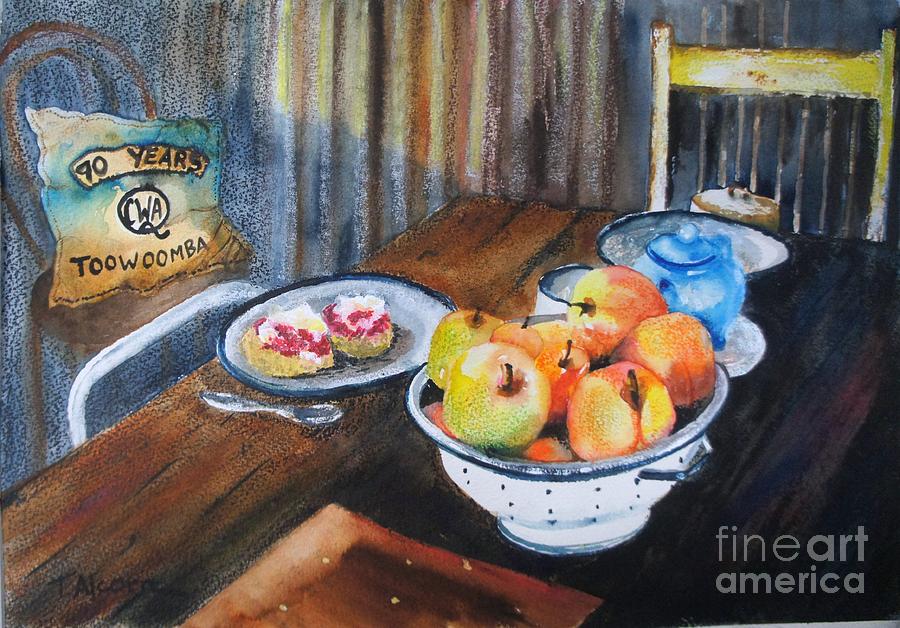 Not Just Tea and Scones - QCWA Toowoomba 90 Years Painting by Therese Alcorn