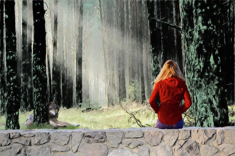 Not So Little Red Riding Hood Digital Art by John Haldane