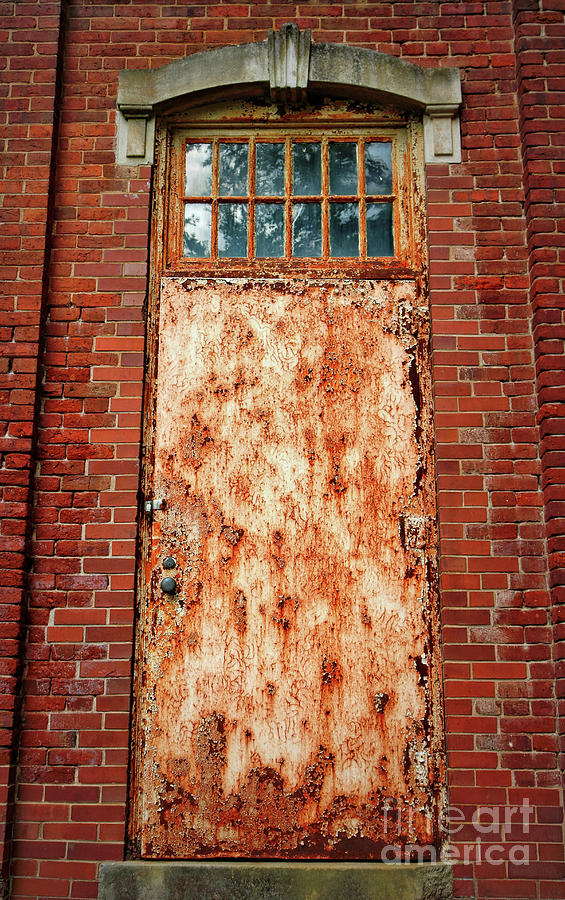 Old Door Photograph - Not the Best Door by Carol Groenen