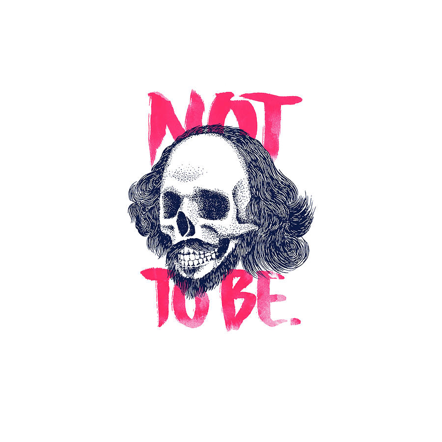 Shakespeare Mixed Media - Not to be by Robert Farkas