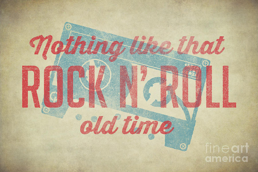 Rock Digital Art - Nothing Like That Old Time Rock N Roll 60x40 by Edward Fielding