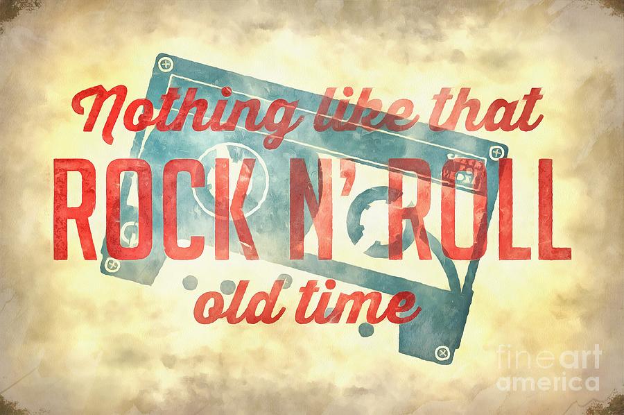 Music Photograph - Nothing like that old time rock n roll wall painting by Edward Fielding