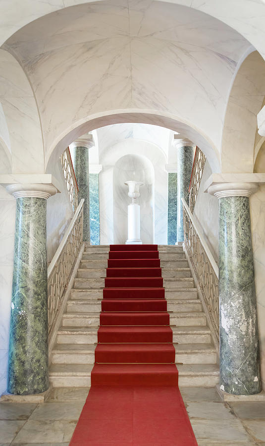 NOTO, SICILY, ITALY - Luxury entrance of Nicolaci Palace Photograph by Paolo Modena