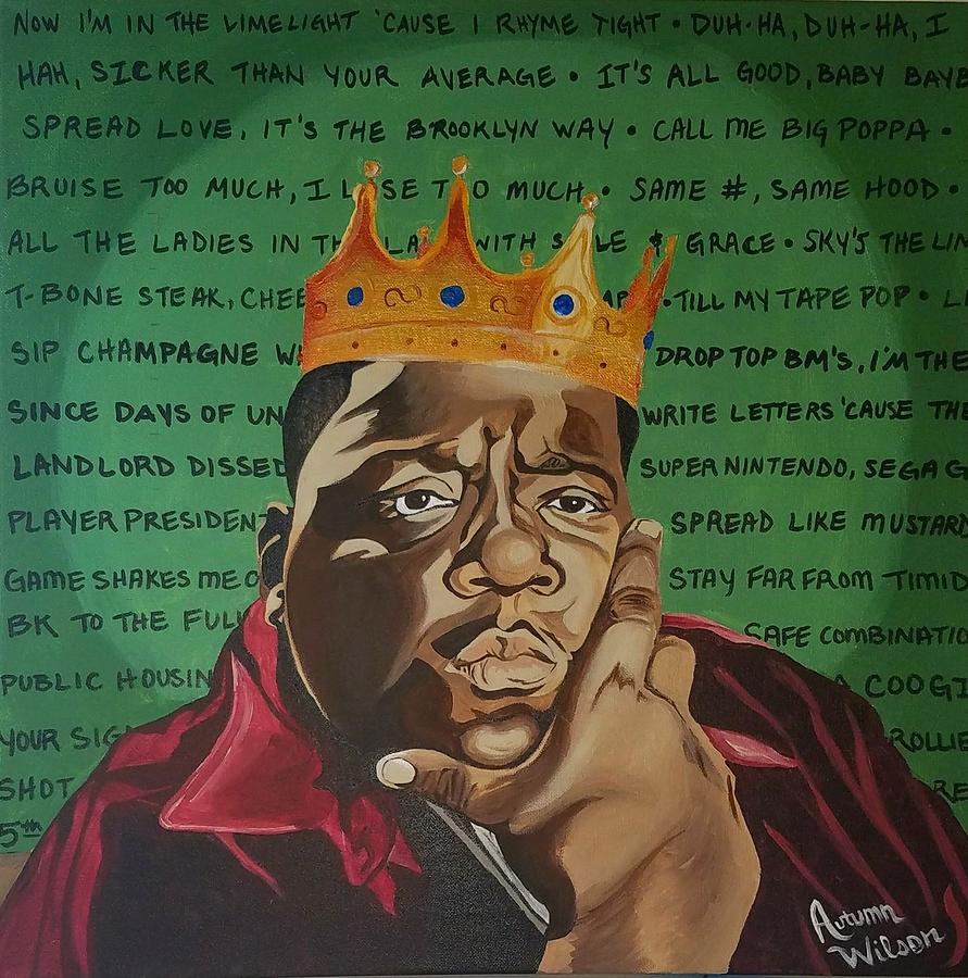 Music Painting - Notorious BIG by Autumn Leaves Art