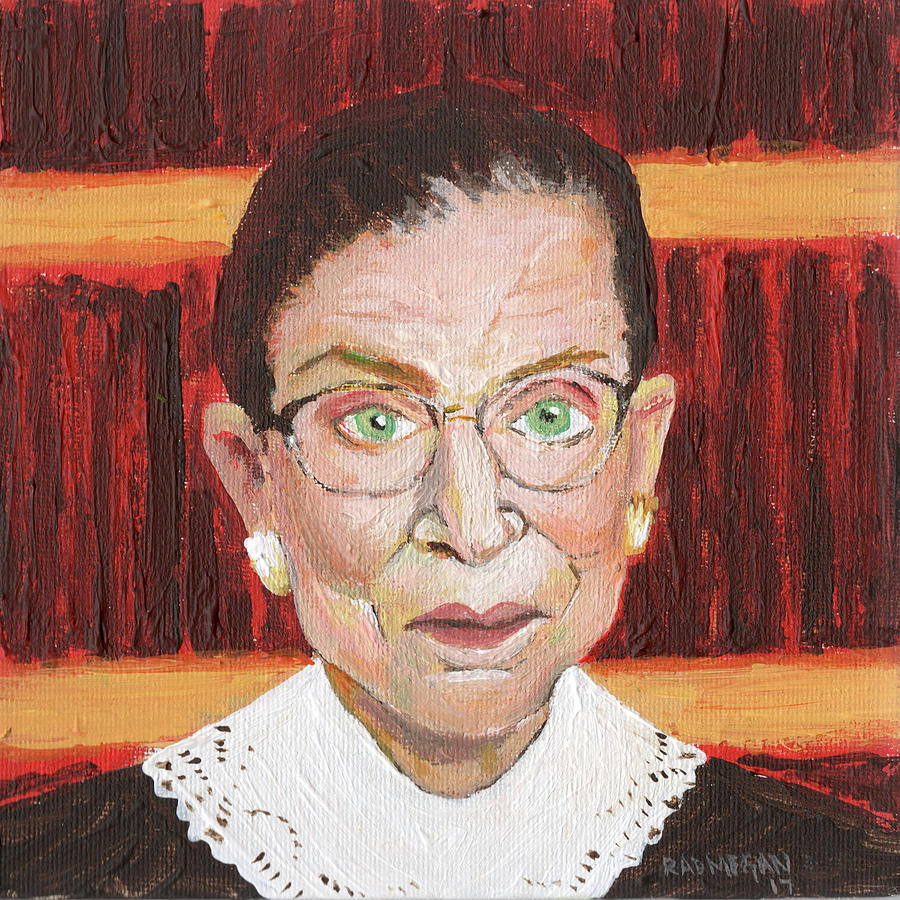 Notorious RBG Painting by Radmegan - Fine Art America