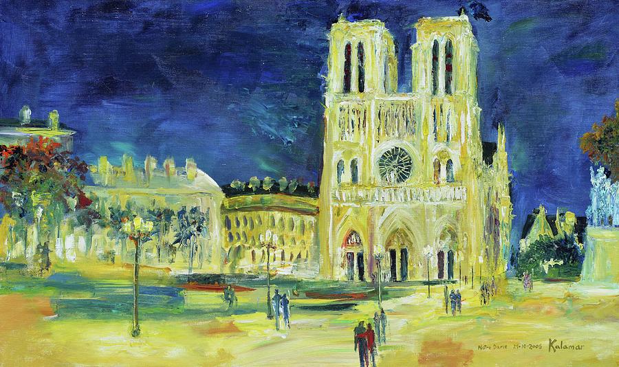 Notre Dame Painting - Notre Dame 29/10/2006 by Greg Kalamar