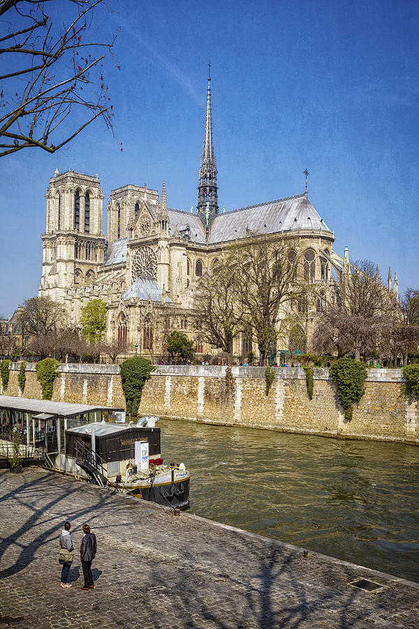 Notre Dame and the Seine Photograph by Joan Carroll