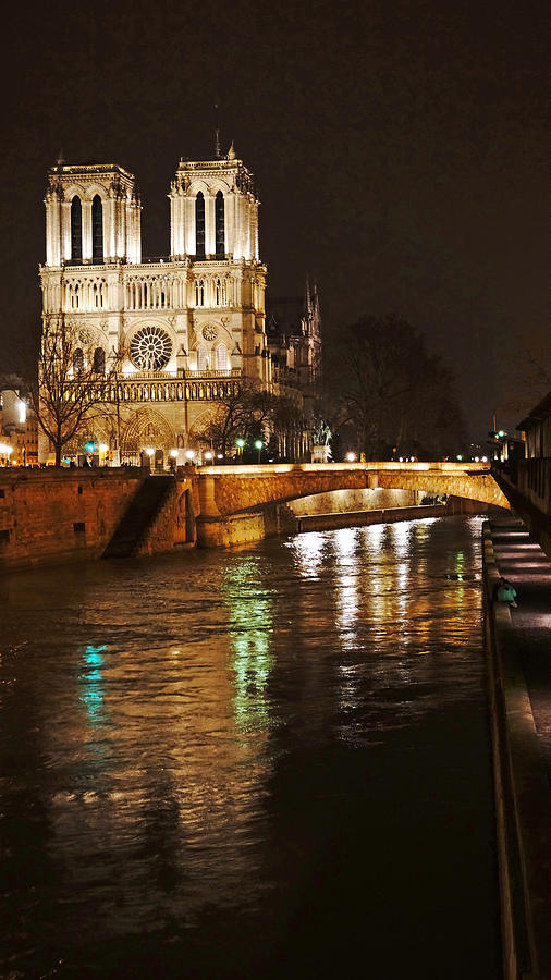 Notre Dame Bridge Paris France Photograph by Lawrence S Richardson Jr