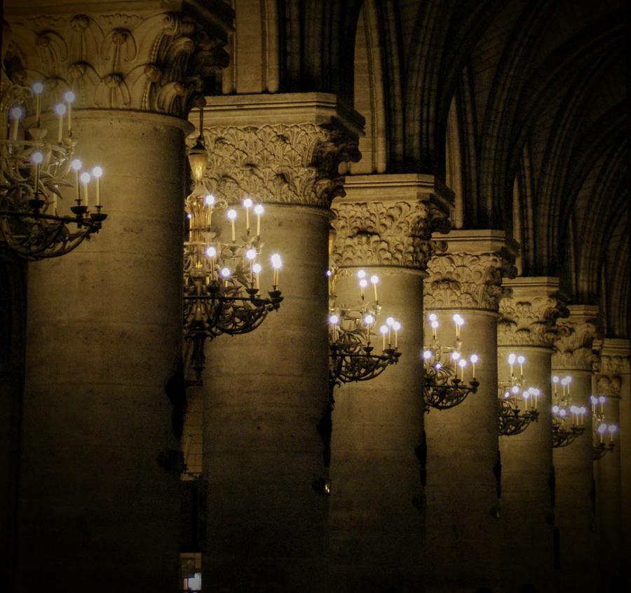 Notre-dame Cathedral Columns Photograph