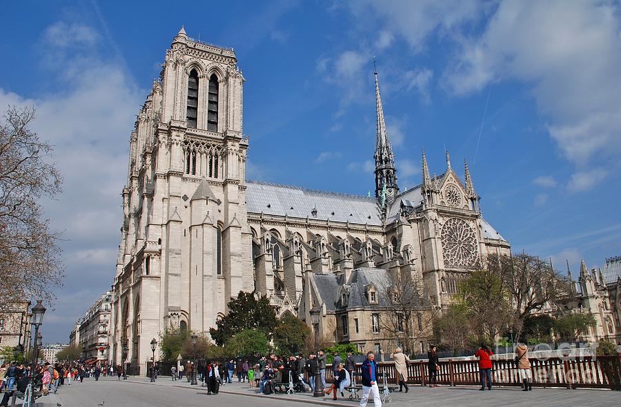 Notre Dame cathedral in Paris Photograph by David Fowler