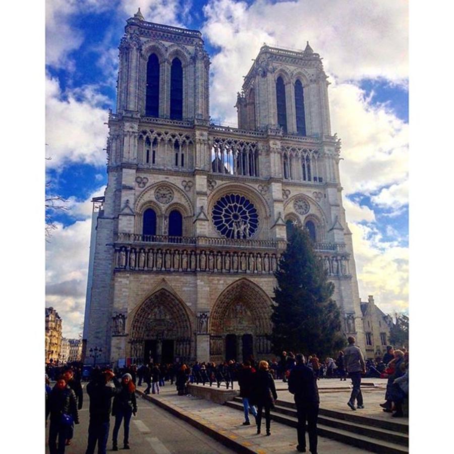 Louvre Photograph - Notre Dame Cathedral #paris #notredame by Florin Adrian