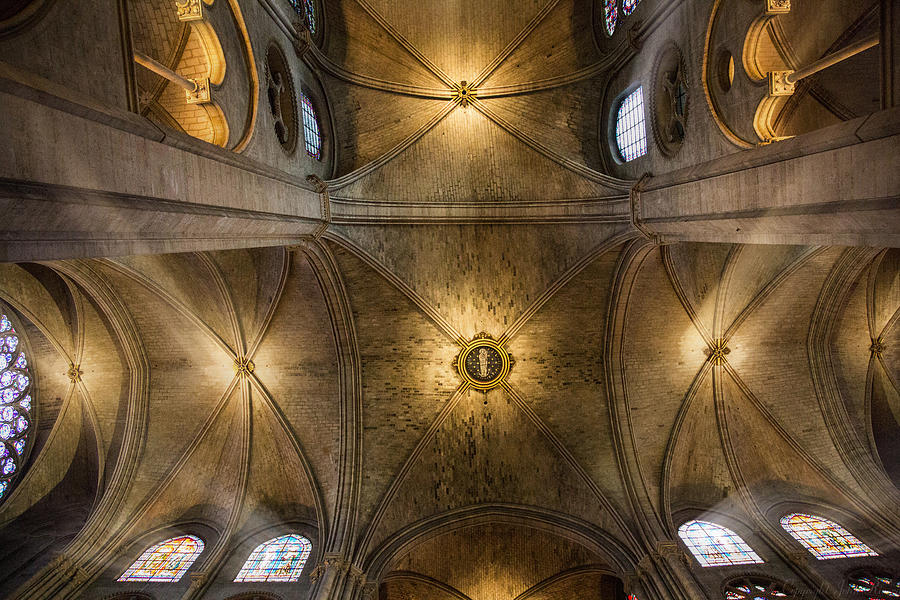Notre Dame Ceiling Photograph by John Rivera