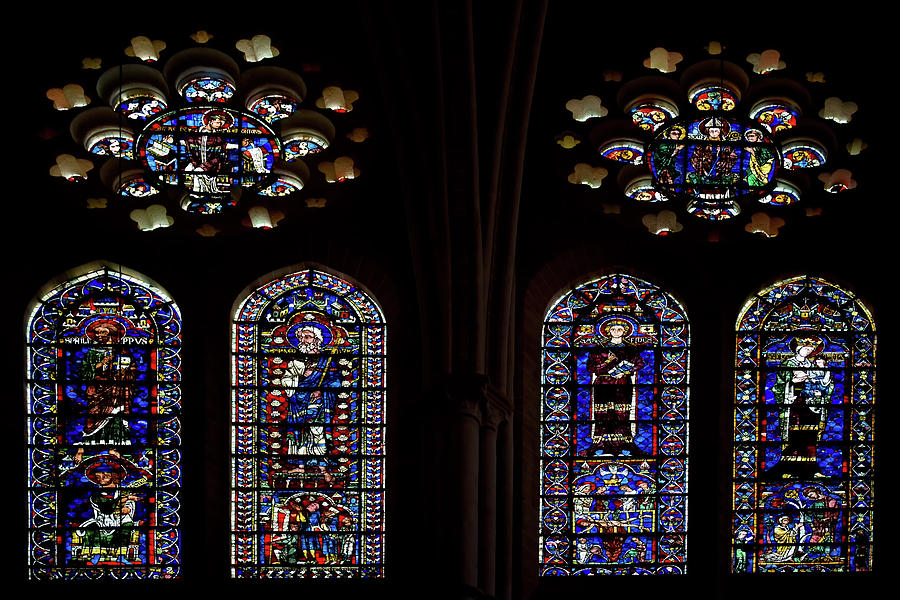 Notre Dame de Chartes Cathedral Digital Art by Carol Ailles
