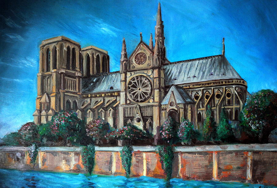 Notre Dame De Paris Painting by Ardit Dragjoshi