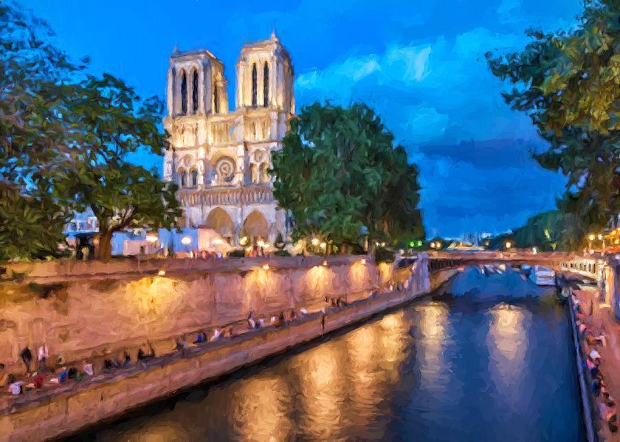 Notre Dame de Paris Digital Art by Charmaine Zoe