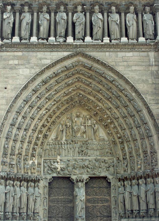 Notre Dame de Paris West Facade Photograph by Christopher J Kirby