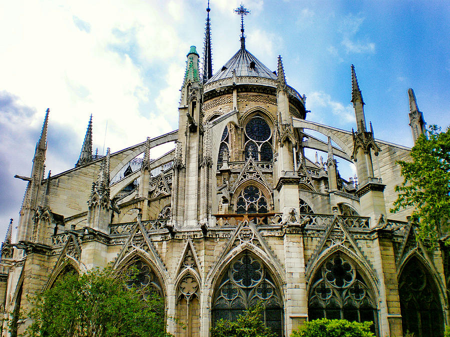 Notre Dame East Side Photograph by Robert Meyers-Lussier