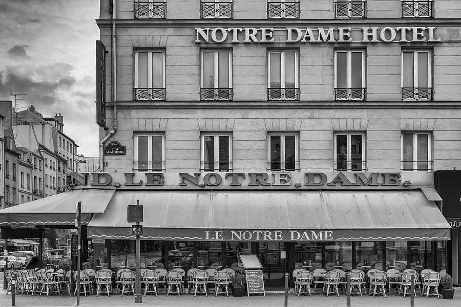 Paris Photograph - Notre Dame Hotel by Georgia Clare