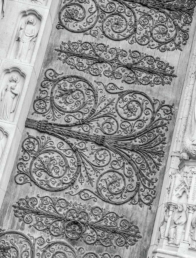Notre Dame Paris Door Photograph by Helen Jackson