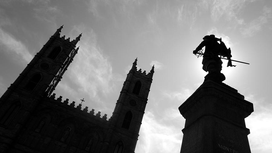 Notre Dame Silhouette Photograph by Valentino Visentini
