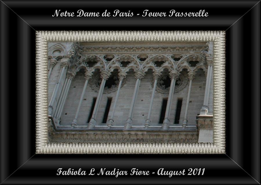 Notre Dame Tower Passerelle #1 Photograph by Fabiola L Nadjar Fiore