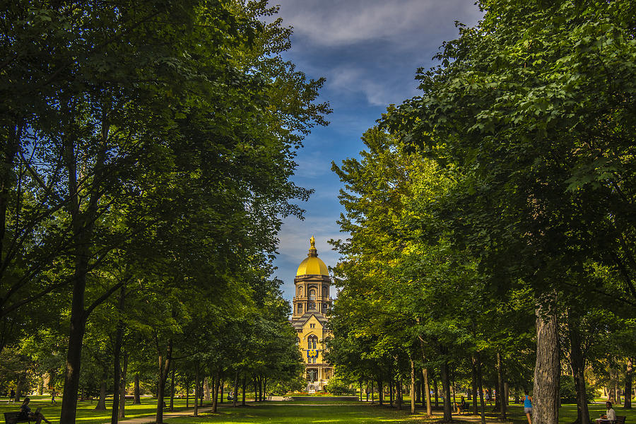Notre Dame University 2 Photograph by David Haskett II
