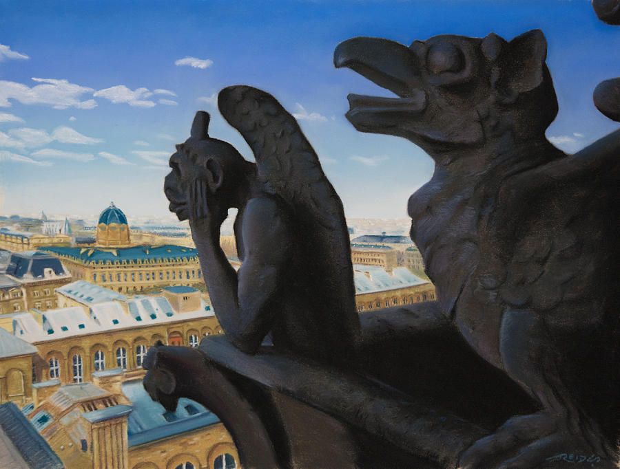 Notre Dame View Painting by Christopher Reid