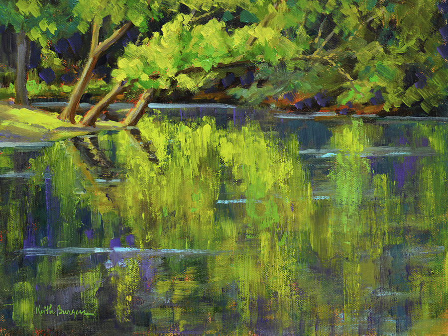 Impressionism Painting - Nottely Reflections by Keith Burgess