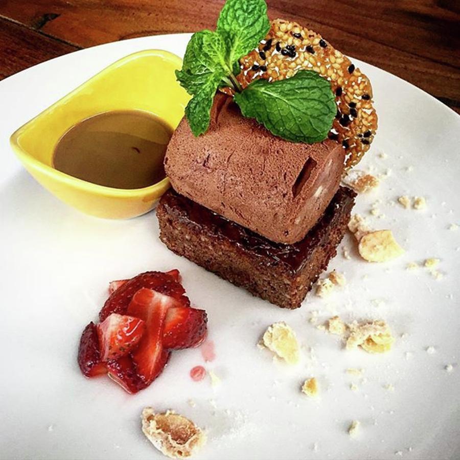 Foodie Photograph - Nougat Chocolate Parfait Served With by Arya Swadharma