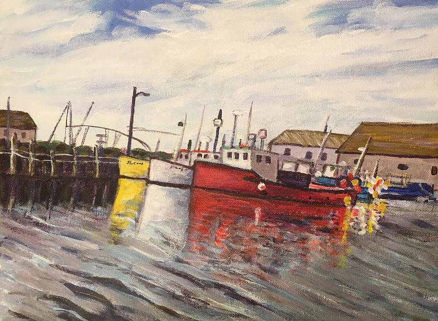 Nova Scotia Boats #2 Painting by Richard Nowak