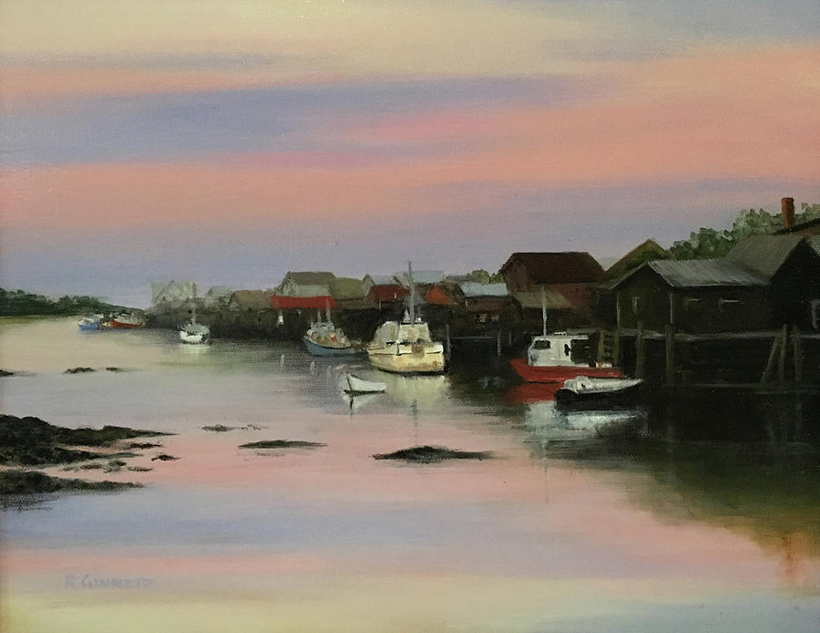 Nova Scotia Evening Painting by Richard Ginnett
