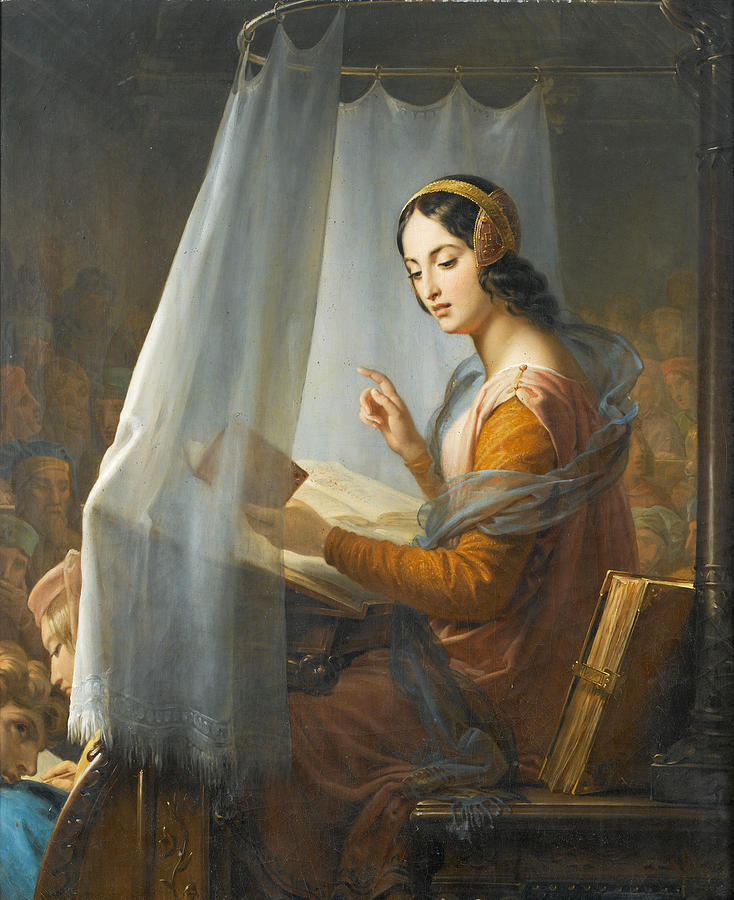 Novella DAndrea Painting by Marie-Eleonore Godefroid