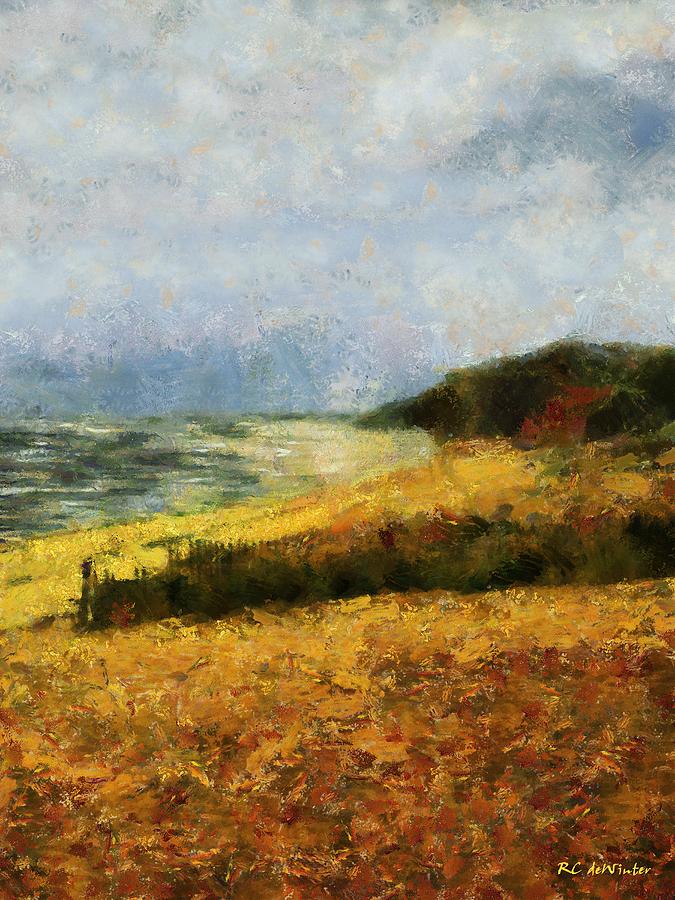 November Beach Painting by RC DeWinter