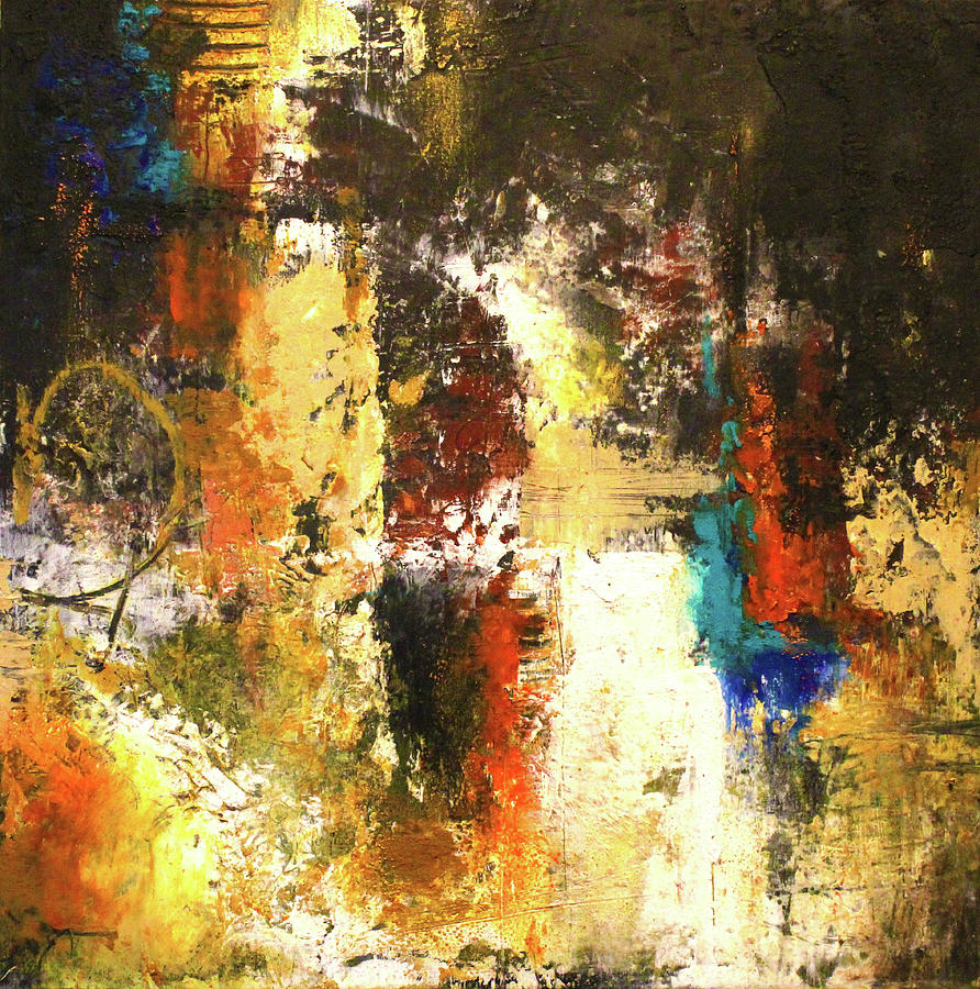 Complimentary Colors Mixed Media - One November NIght 2 by Patricia Lintner