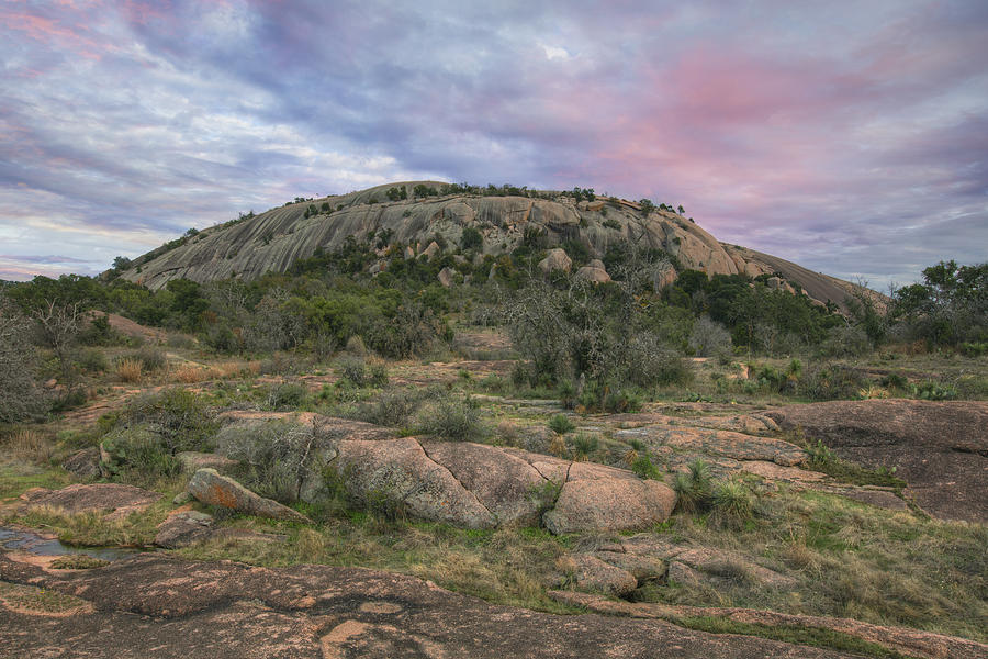 November Evening at Enchanted Rock 1 Photograph by Rob Greebon - Fine ...