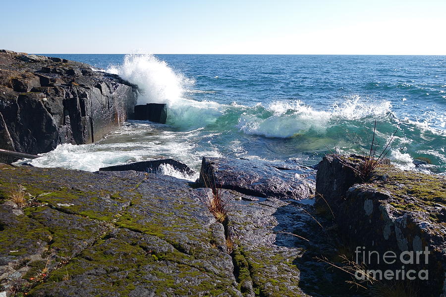 November Gales on Superior Photograph by Sandra Updyke