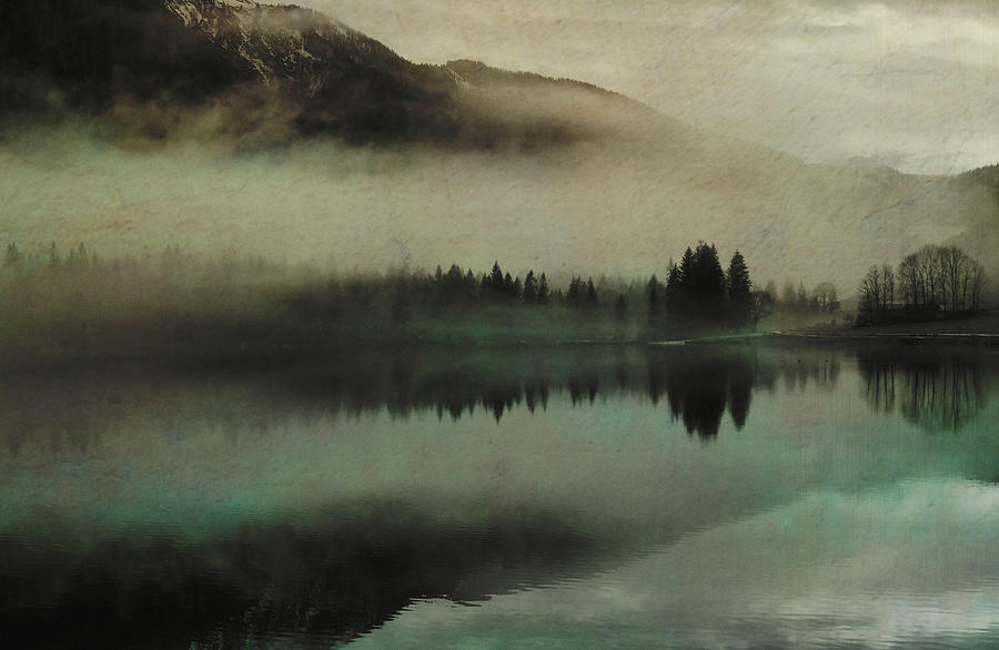 Nature Photograph - November lake by Augenwerk Susann Serfezi