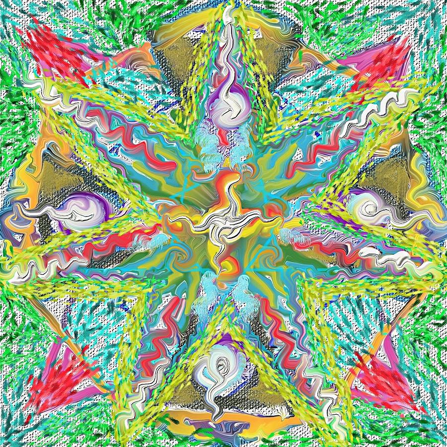 November Mandala 2015 Painting by Hidden  Mountain