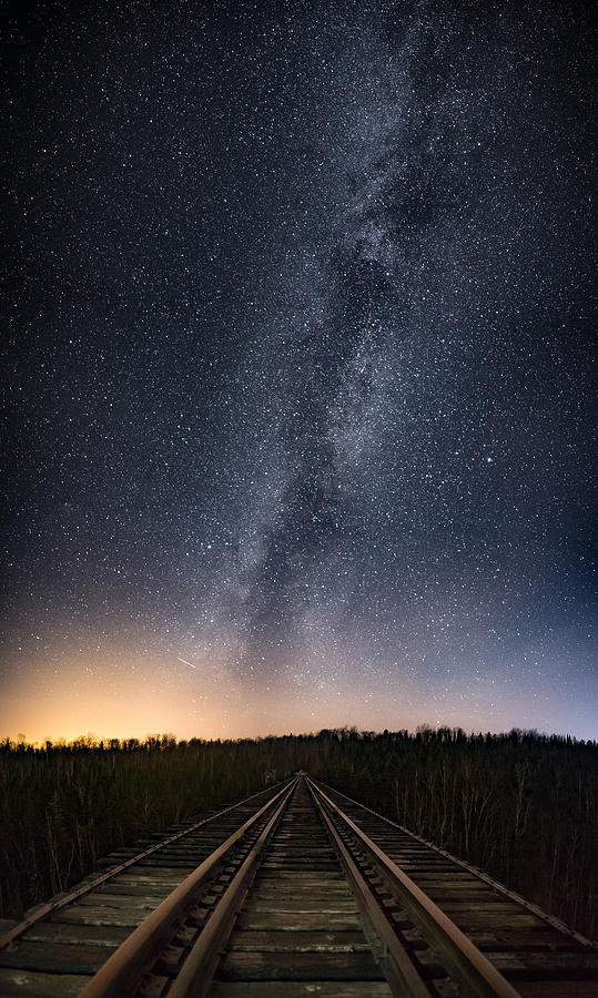 November Milky Way from the Pass Lake Train Trestle, Take 1 Photograph by Jakub Sisak