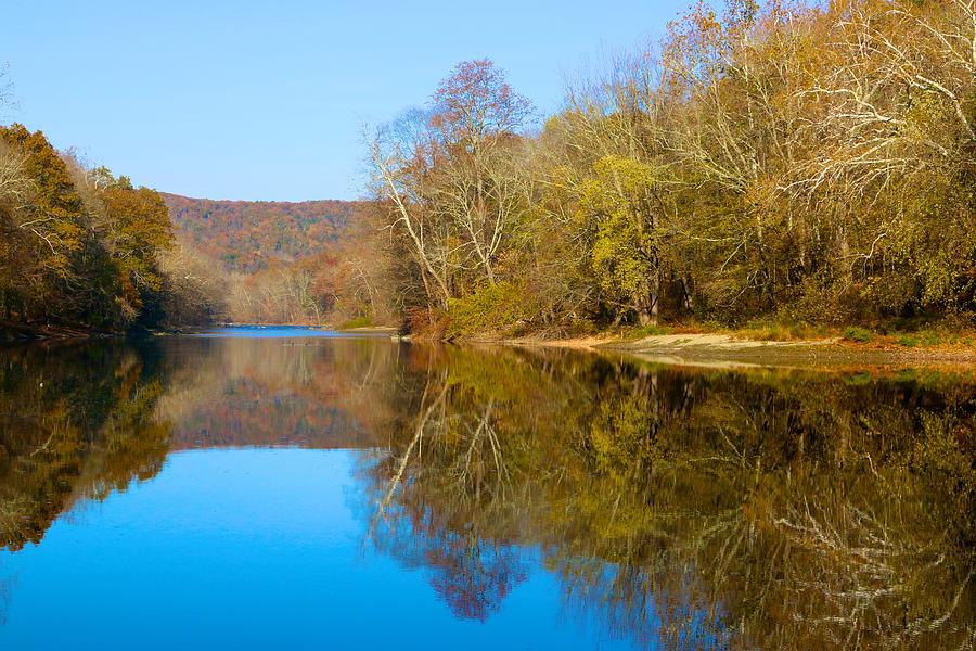 November Mirrored in the Housatonic Photograph by Polly Castor