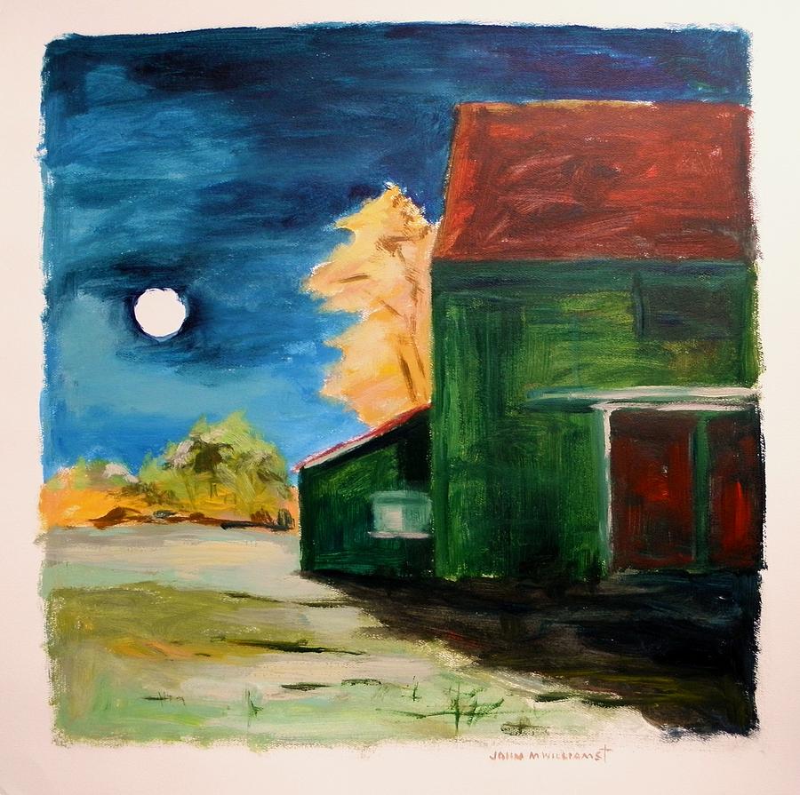November Moon Rising Painting by John Williams