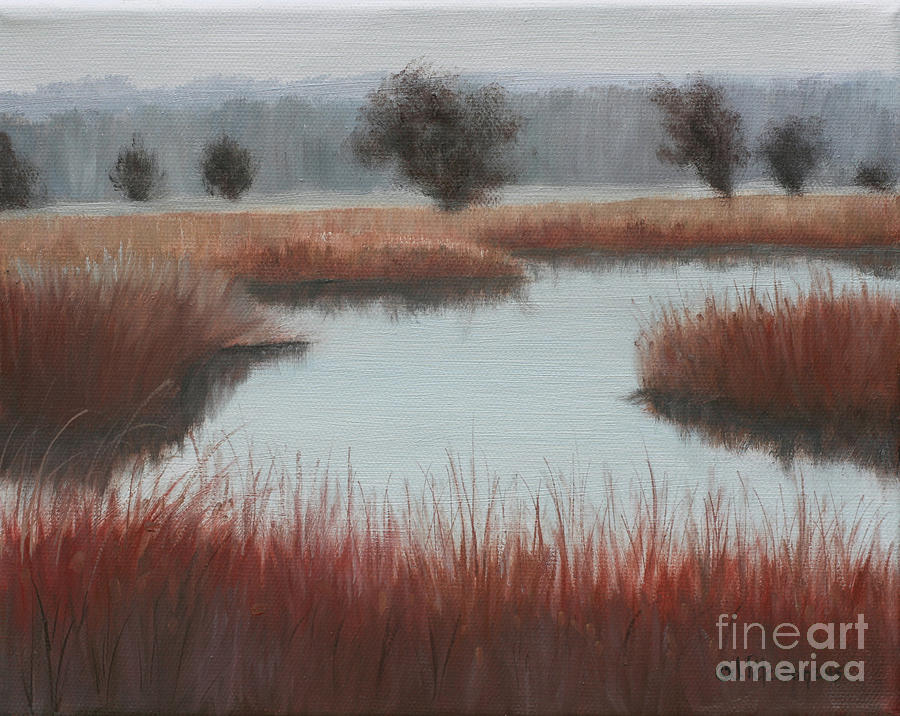 November on Ford Creek Painting by Julie Peterson