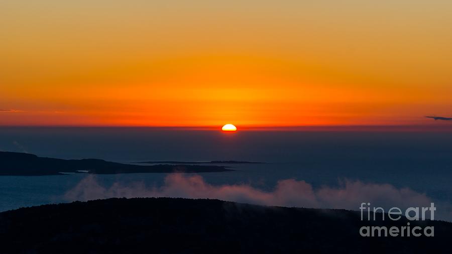 Sunrise from Cadillac Mountain Photograph by New England Photography